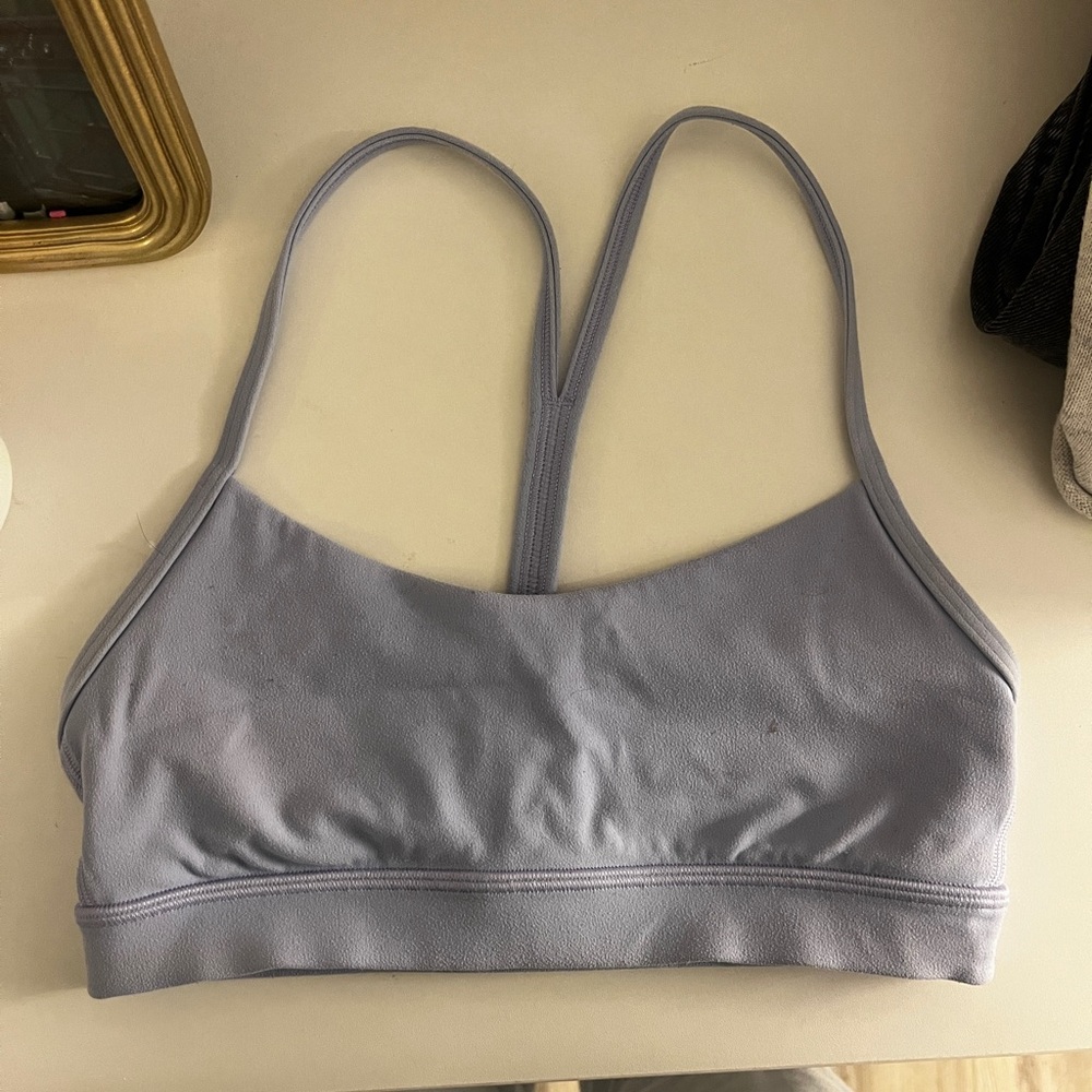 light purple lululemon flow y bra size 4